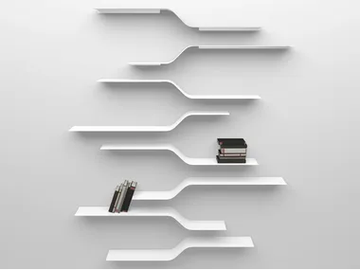 SET 10 - Powder coated steel wall shelf by VIDAME EDITIONS - view 2
